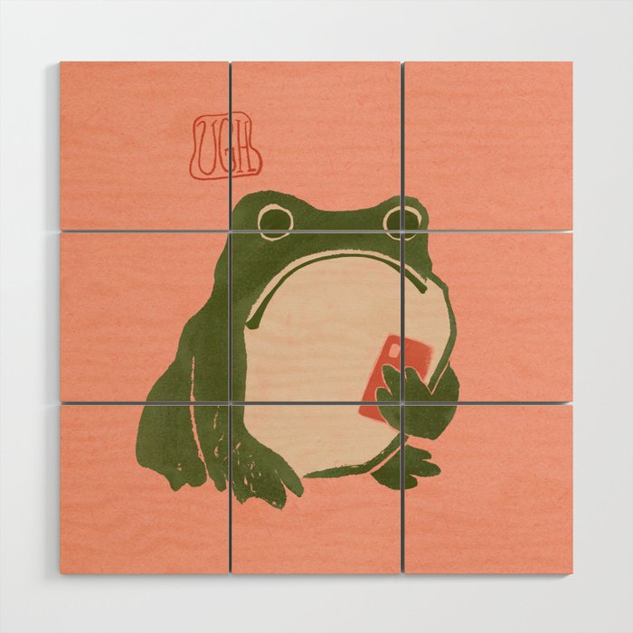 Ugh Matsumoto Hoji Frog Wood Wall Art Gallery Image 1