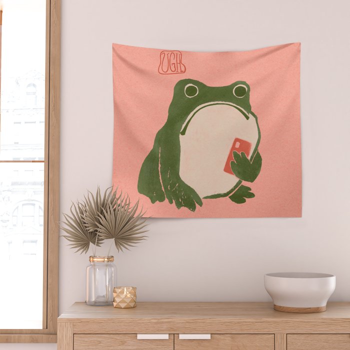 Ugh Matsumoto Hoji Frog Wall Tapestry Gallery Image 2