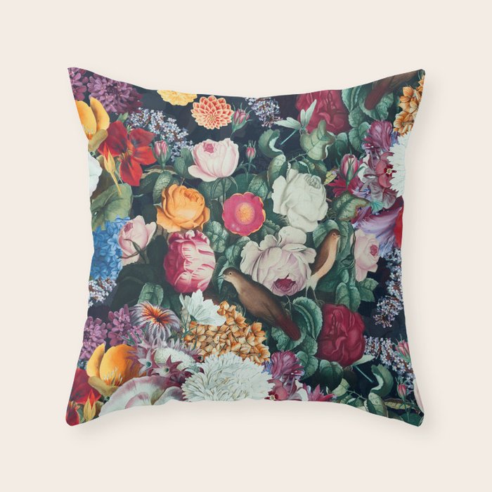 EXOTIC GARDEN - NIGHT XIII Throw Pillow Gallery Image 6
