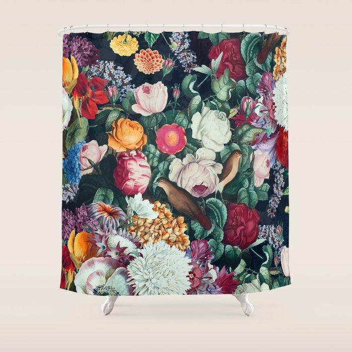 EXOTIC GARDEN - NIGHT XIII Shower Curtain Gallery Image 1