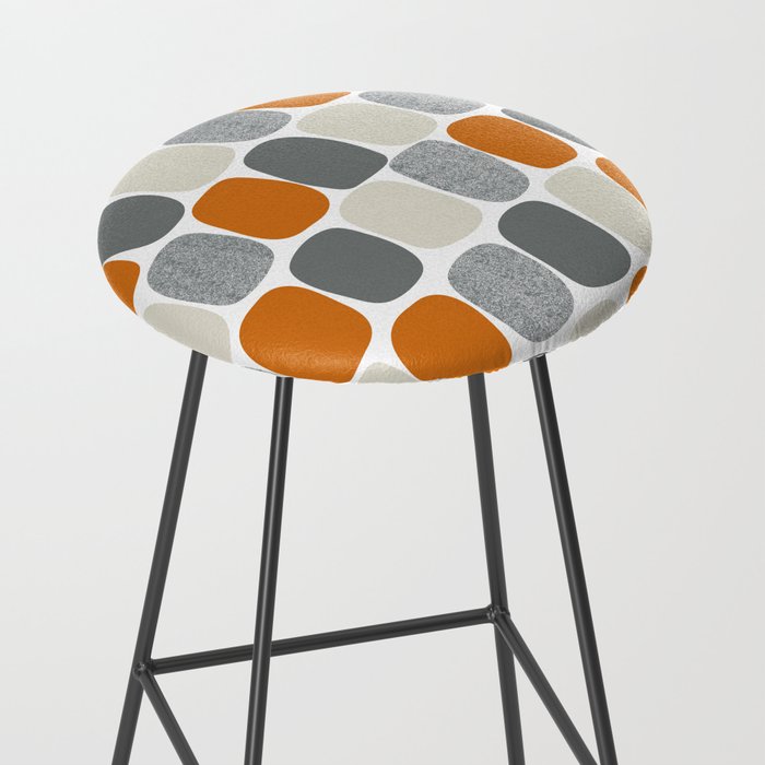 Wonky Ovals in Orange Stool Gallery Image 2
