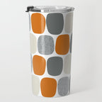 Wonky Ovals in Orange Travel Mug Gallery Image 3