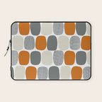 Wonky Ovals in Orange Laptop Sleeve Gallery Image 1