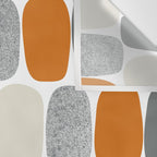 Wonky Ovals in Orange Wall Tapestry Gallery Image 3