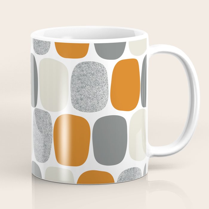 Wonky Ovals in Orange Coffee Mug Gallery Image 1