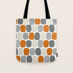 Wonky Ovals in Orange Tote Bag Gallery Image 1