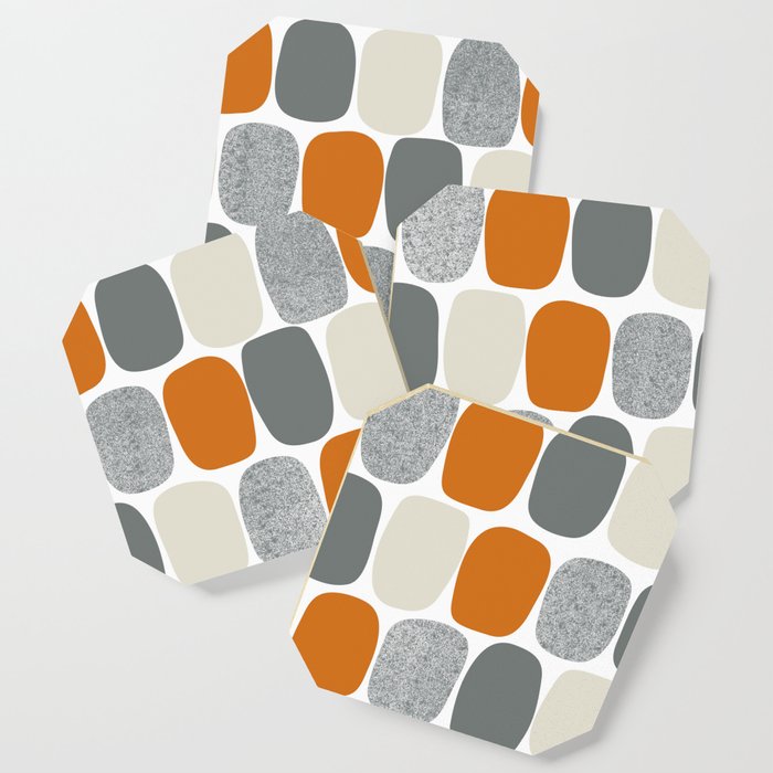 Wonky Ovals in Orange Coaster Gallery Image 1