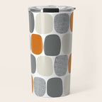 Wonky Ovals in Orange Travel Mug Gallery Image 1