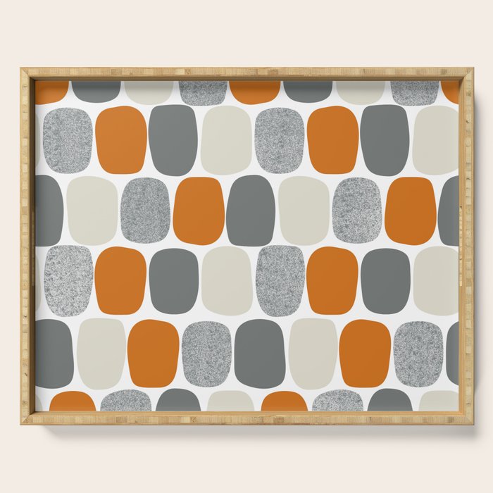 Wonky Ovals in Orange Serving Tray Gallery Image 1