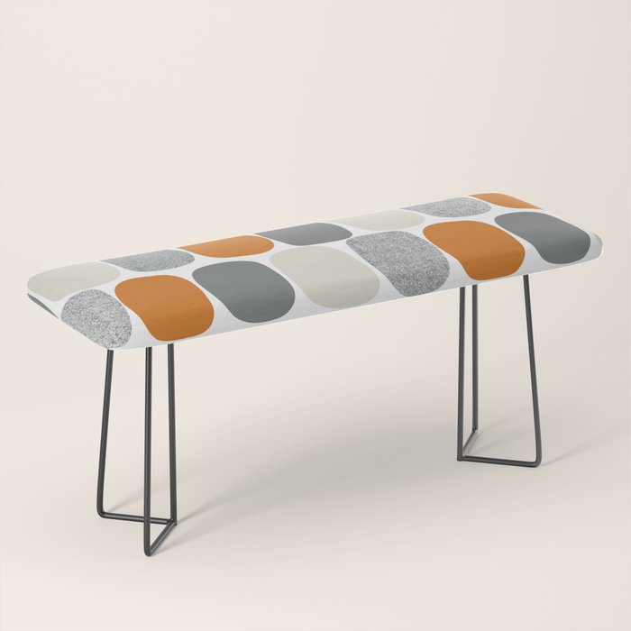 Wonky Ovals in Orange Bench Gallery Image 1