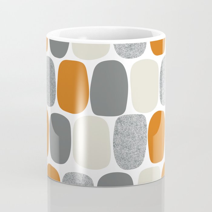Wonky Ovals in Orange Coffee Mug Gallery Image 4