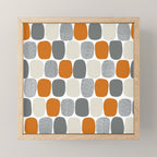 Wonky Ovals in Orange Mini Art Print Gallery Image 1