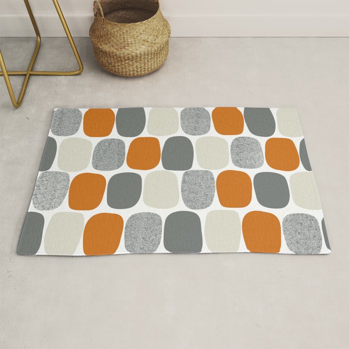 Wonky Ovals in Orange Rug Gallery Image 1