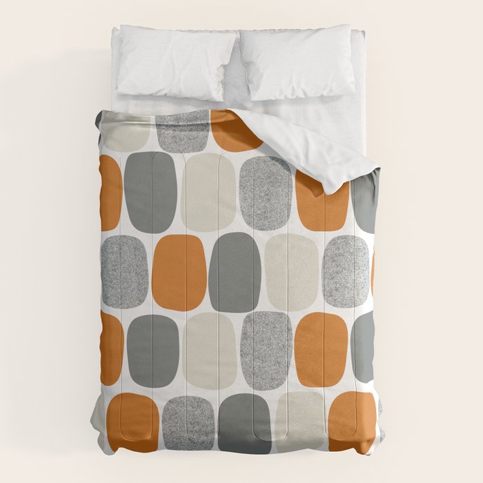 Wonky Ovals in Orange Comforter Gallery Image 6