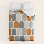 Wonky Ovals in Orange Comforter Gallery Image 6