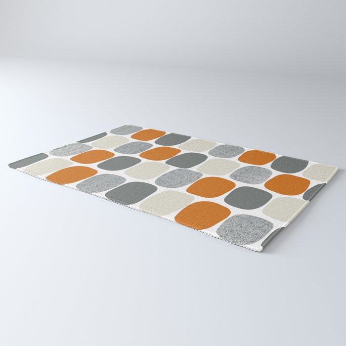 Wonky Ovals in Orange Rug Gallery Image 3