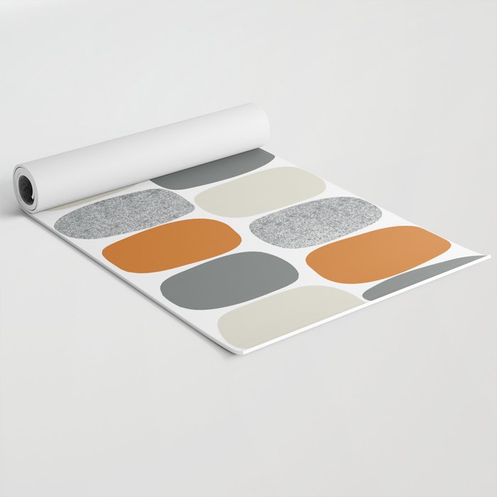 Wonky Ovals in Orange Yoga Mat Gallery Image 2
