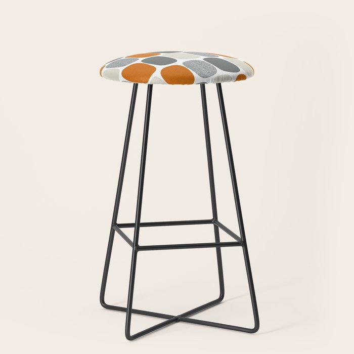 Wonky Ovals in Orange Stool Gallery Image 1