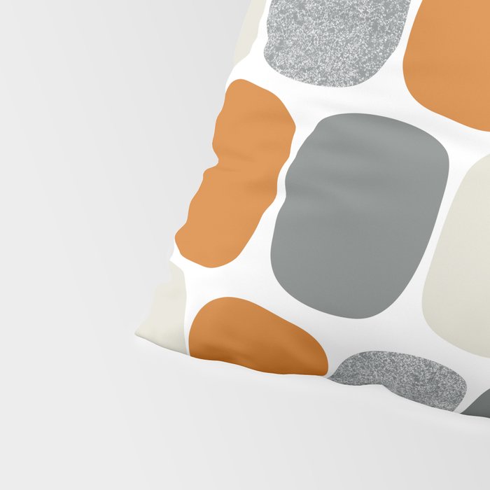 Wonky Ovals in Orange Pillow Sham Gallery Image 4