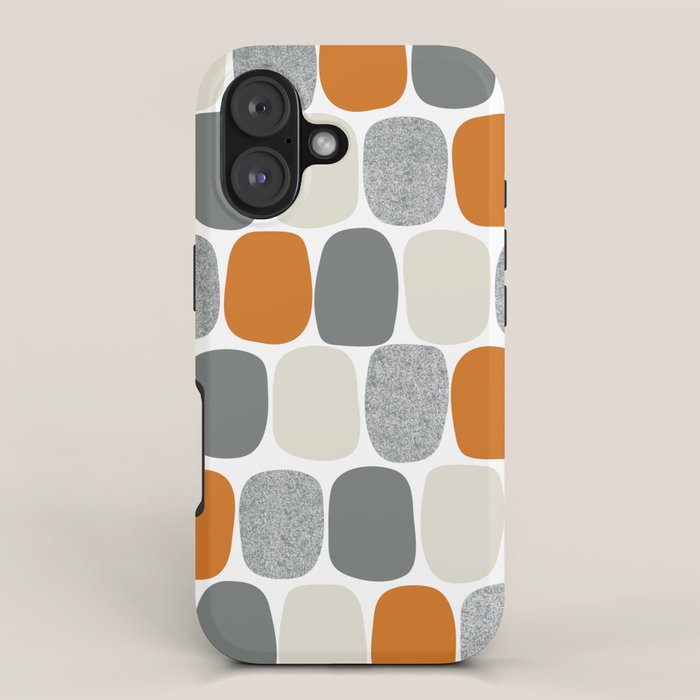 Wonky Ovals in Orange iPhone Case Gallery Image 1
