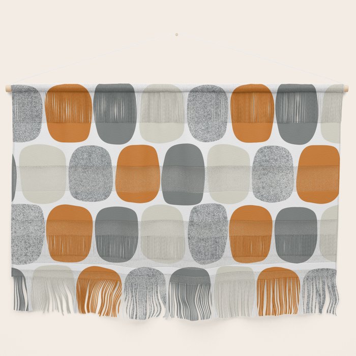 Wonky Ovals in Orange Wall Hanging Gallery Image 1