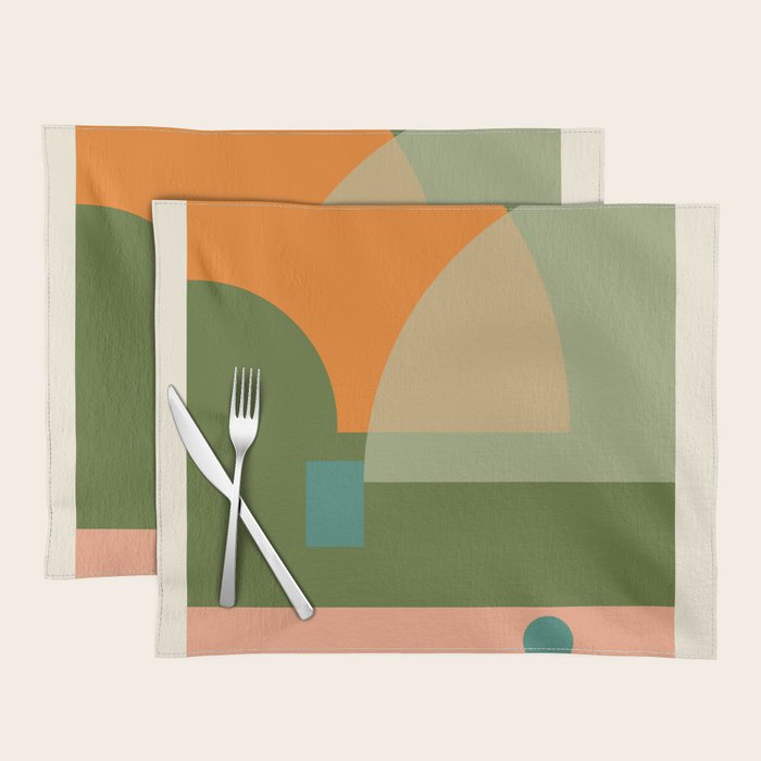 geometric abstract 50 Placemat Gallery Image 1
