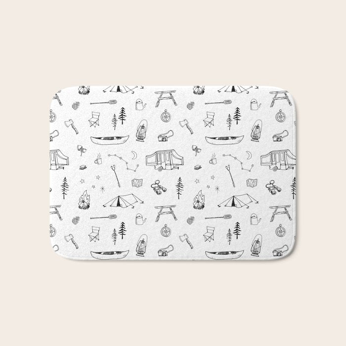 Simple Camping Bath Mat Gallery Image 1