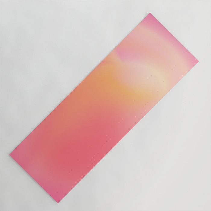Raise Your Vibration - Pastels Aura Pink Gradient Yoga Mat Gallery Image 1