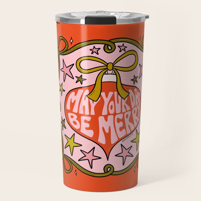 May Your Day Be Merry Travel Mug Gallery Image 1
