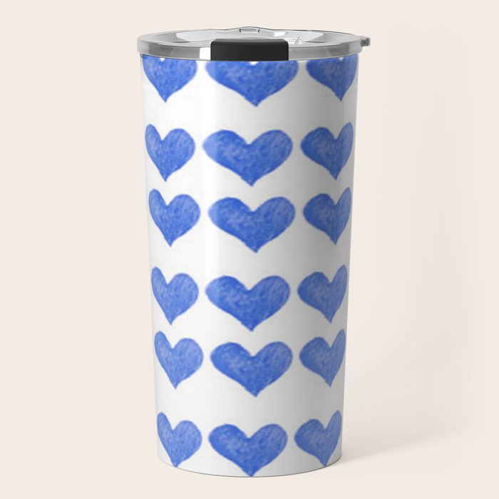 BLUE HEARTS Travel Mug Gallery Image 1