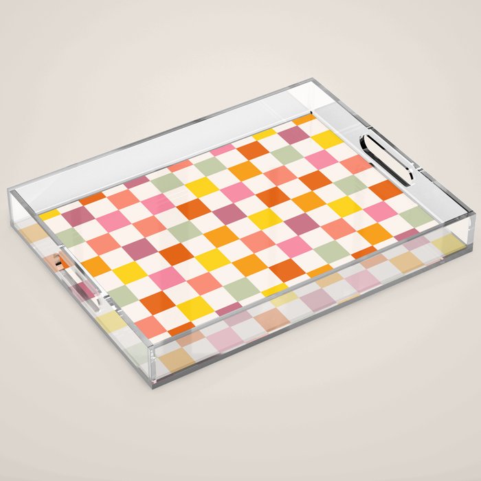 Candy Checkerboard  Acrylic Tray Gallery Image 1