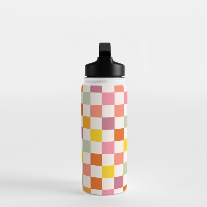 Candy Checkerboard  Water Bottle Gallery Image 3