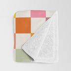 Candy Checkerboard  Throw Blanket Gallery Image 3