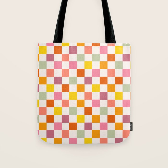 Candy Checkerboard  Tote Bag Gallery Image 1