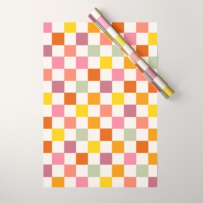 Candy Checkerboard  Wrapping Paper Gallery Image 1