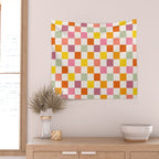 Candy Checkerboard  Wall Tapestry Gallery Image 2