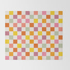 Candy Checkerboard  Throw Blanket Gallery Image 2
