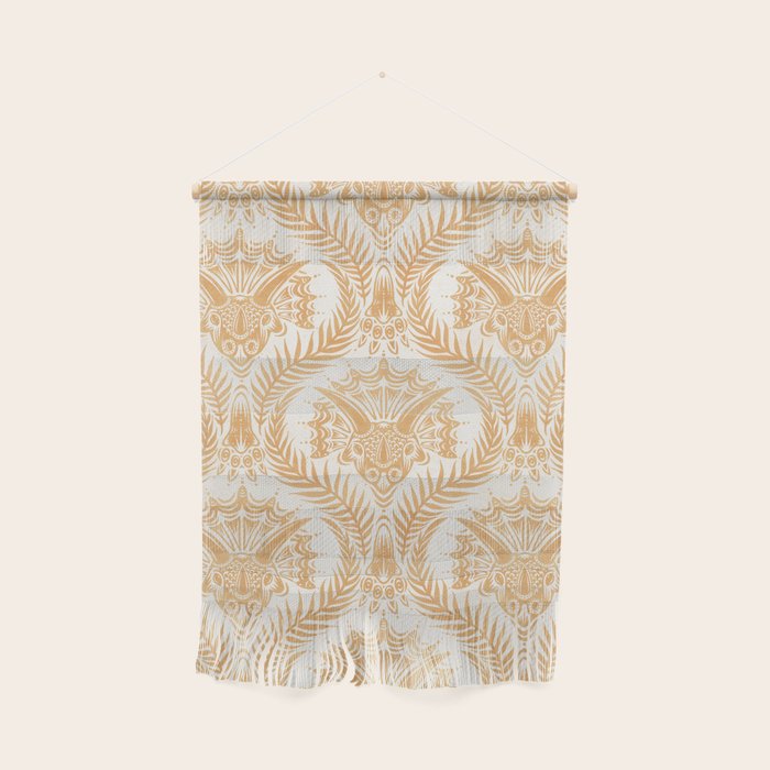 Triceratops Damask - Golden Wall Hanging Gallery Image 1