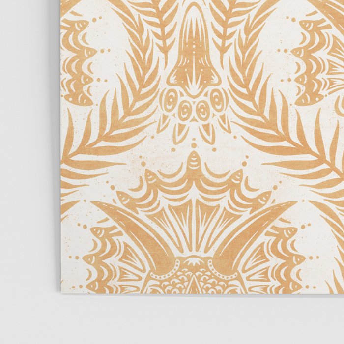 Triceratops Damask - Golden Poster Gallery Image 3
