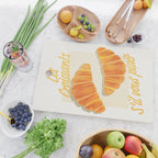 Croissants: Vintage Retro French Brunch Bakery Cafe Art Cutting Board Gallery Image 2