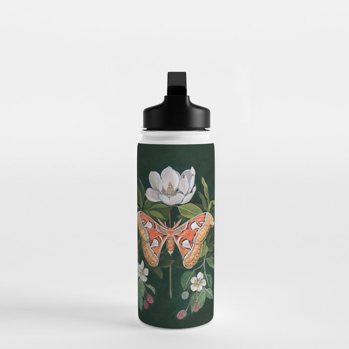 Atlas Moth Magnolia Water Bottle Gallery Image 3