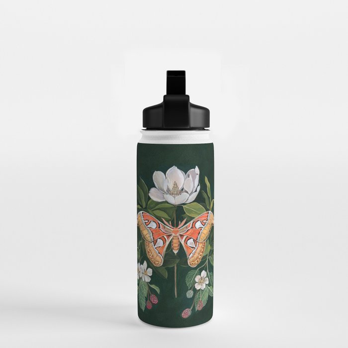 Atlas Moth Magnolia Water Bottle Gallery Image 2