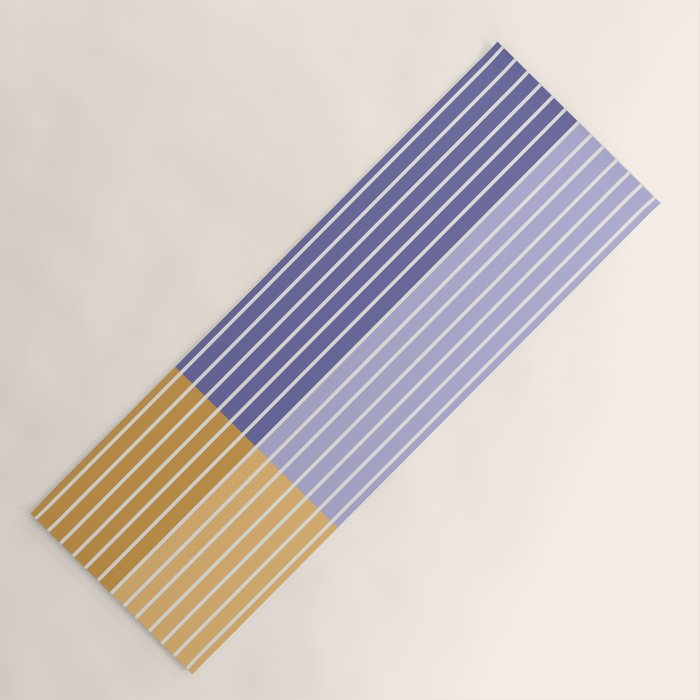 Color Block Line Abstract XXI Yoga Mat Gallery Image 1