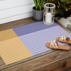 Color Block Line Abstract XXI Outdoor Rug Gallery Image 2