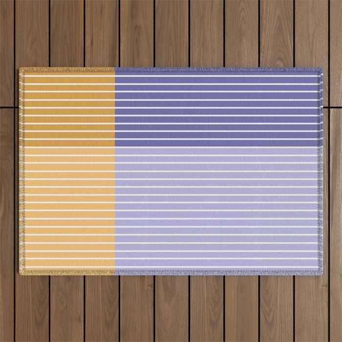 Color Block Line Abstract XXI Outdoor Rug Gallery Image 1