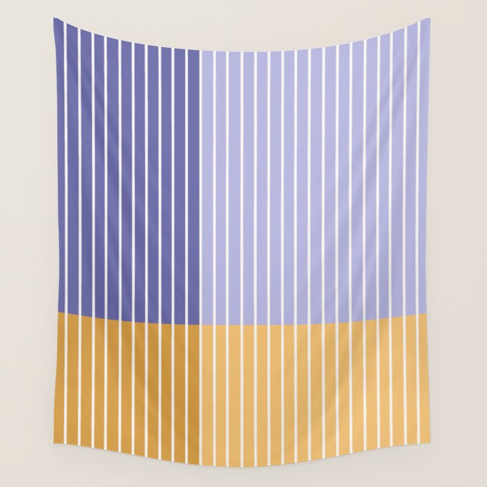 Color Block Line Abstract XXI Wall Tapestry Gallery Image 4