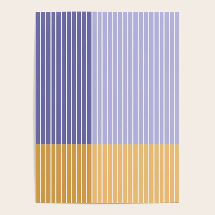 Color Block Line Abstract XXI Poster Gallery Image 4