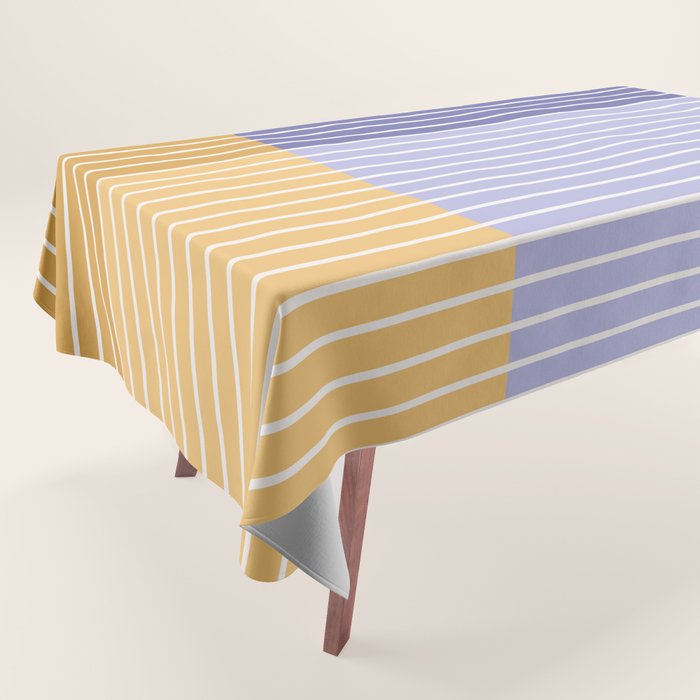 Color Block Line Abstract XXI Tablecloth Gallery Image 1