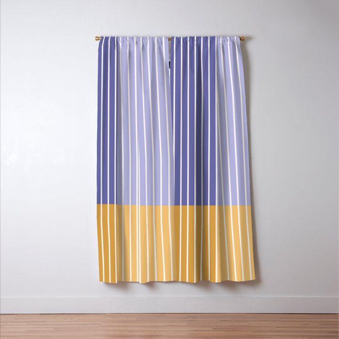 Color Block Line Abstract XXI Window Curtain Gallery Image 3