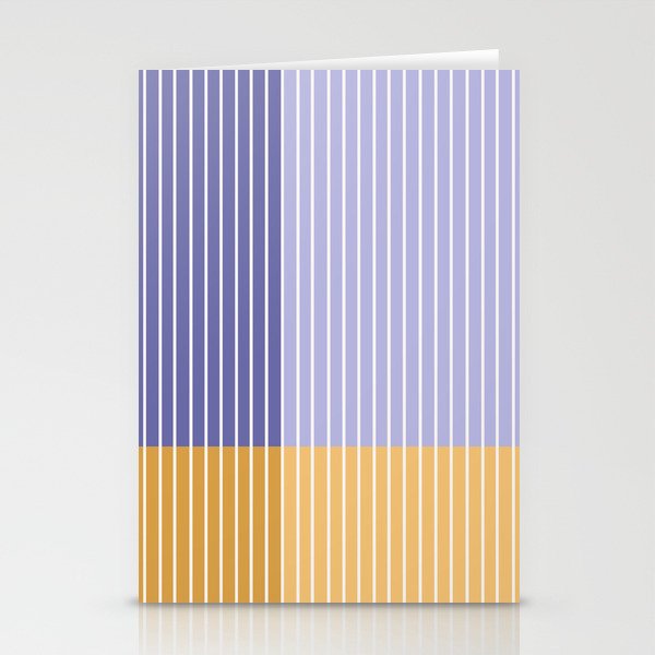 Color Block Line Abstract XXI Stationery Card Gallery Image 2